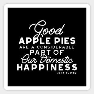 Good Apple Pies Quote White ver Sticker